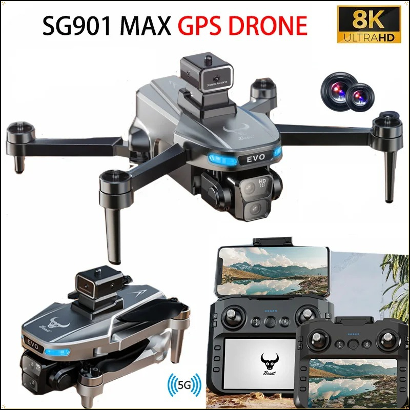 Fpv Brushless Rc Drone 4K - Drone 8K Professional GPS HD Camera