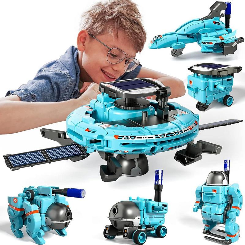 Stem Solar Robot Kit For Kids - 6 In 1 Solar Robot Kit