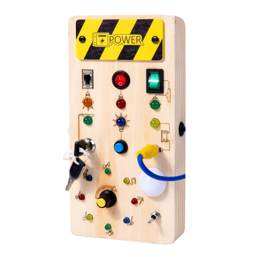 Montessori Wooden Busy Board Toddler - Montessori Busy Board Sensory Toys Wooden