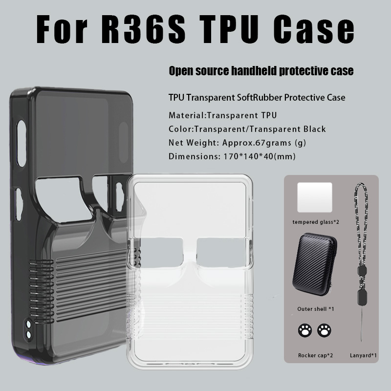 Retro Handheld Game Console R36S - New Open-source Handheld Protective Case for