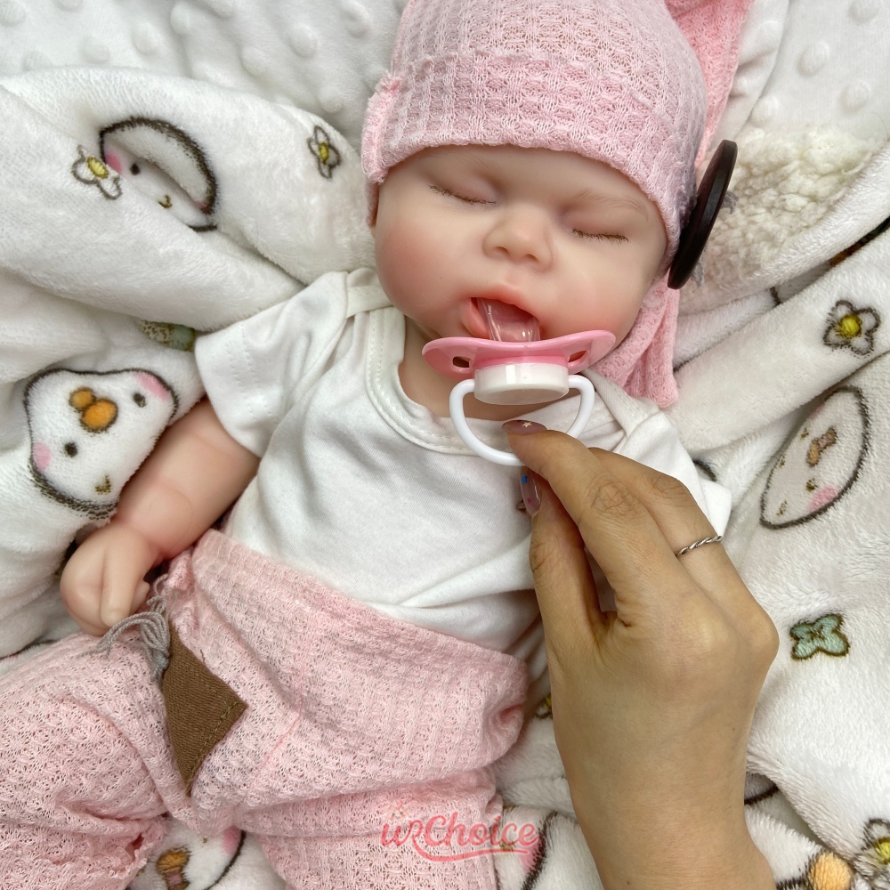 Chubby 47cm Open Mouth Silicon - Reborn Baby Doll Silicone Realistic recension och pris