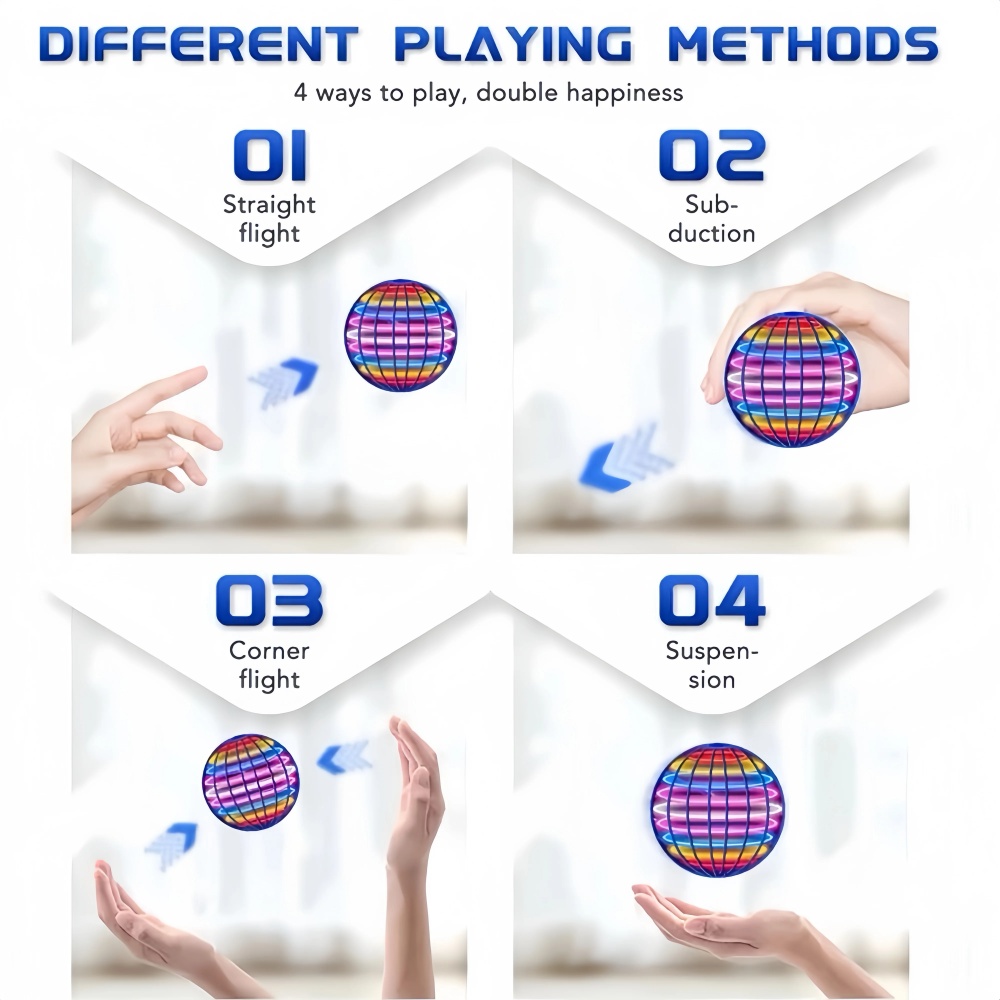 Flying Orb Boomerang Ball LED  - Stem Solar Robot Kit For Kids recension och pris
