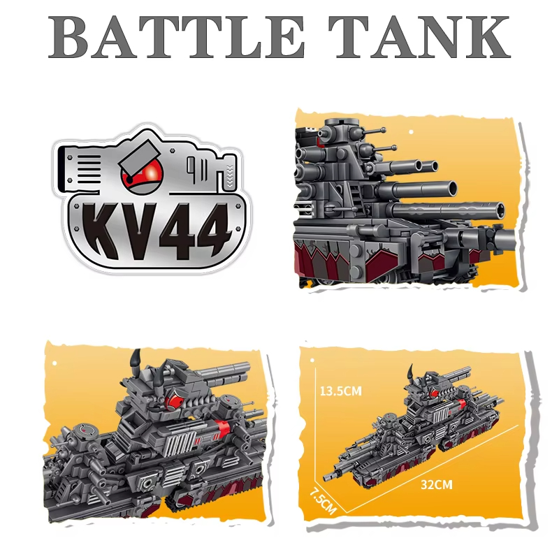 Tank World Cartoon Model Muild - Lego Compatible Military Tank recension och pris