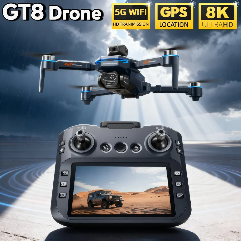 HOT For LSRC GT8 Drone 4K Prof - Fpv Brushless Rc Drone 4K recension och pris