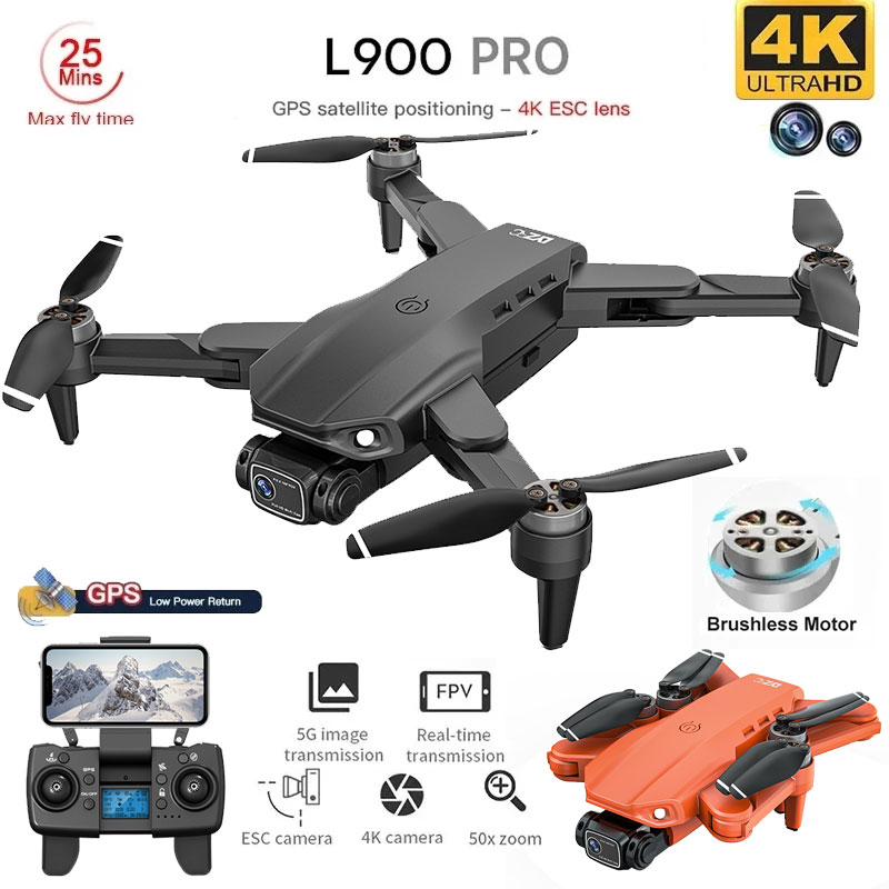 L900 Pro GPS Drone 4K Professi - Fpv Brushless Rc Drone 4K recension och pris