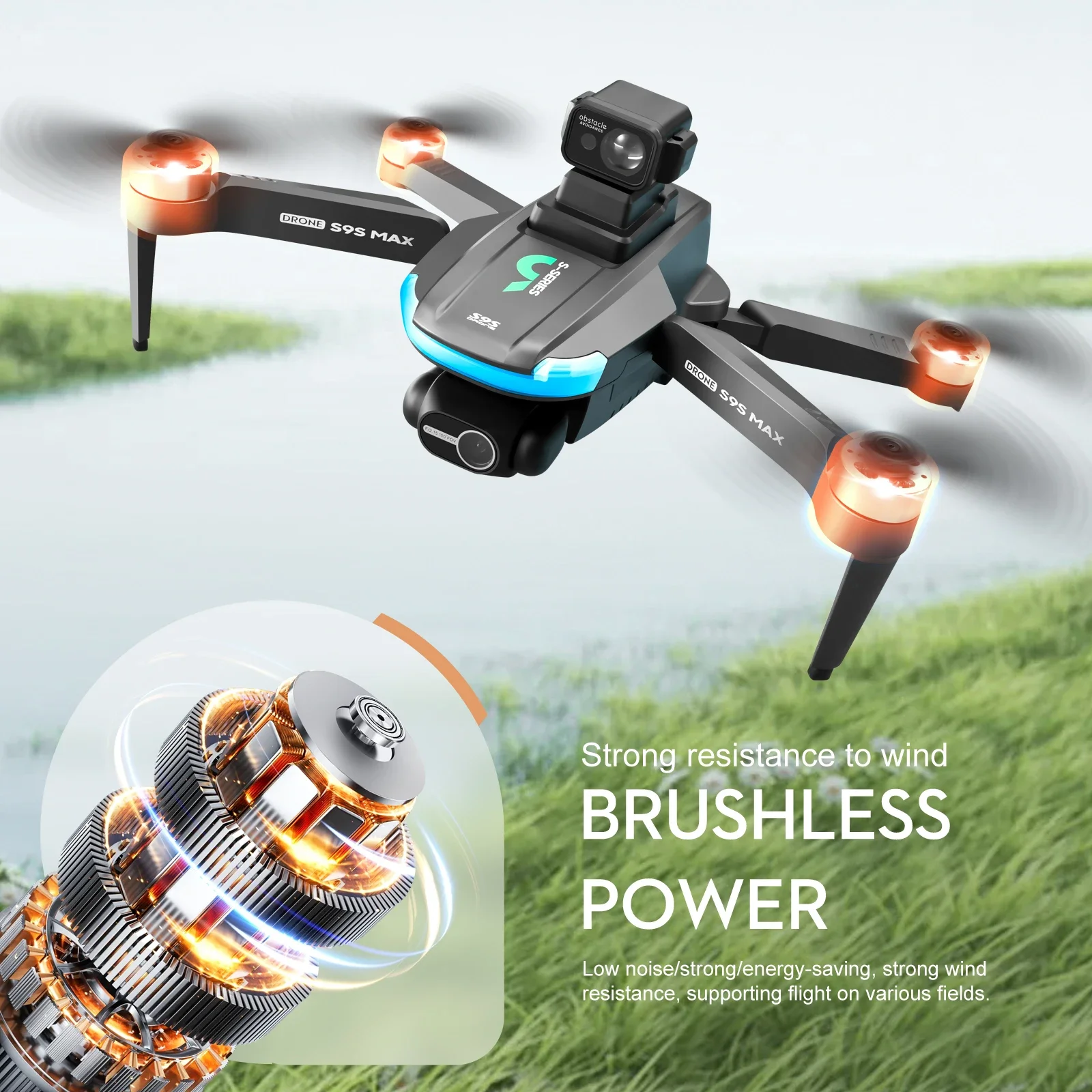 NEW S9S MAX MINI Drone 4K 2-Ax - Fpv Brushless Rc Drone 4K recension och pris