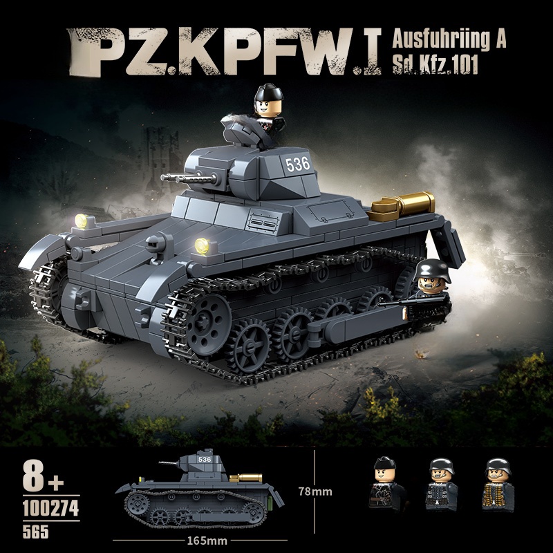 New WW2 Military Weapons Tank  - Lego Compatible Military Tank recension och pris