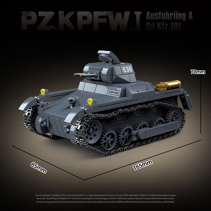New WW2 Military Weapons Tank  - Lego Compatible Military Tank recension och pris