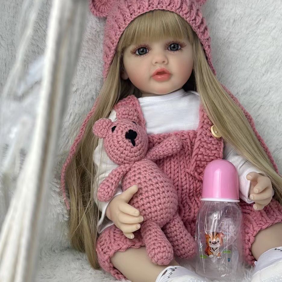 BZDOLL 55cm 22inch Lifelike Re - Reborn Baby Doll Silicone Realistic recension och pris