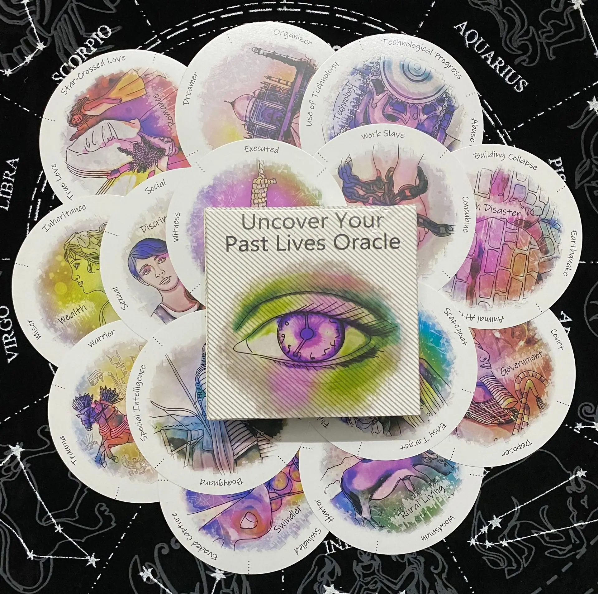 Uncover Your Past Life Oracle  - Tarot Cards Deck With Guidebook recension och pris