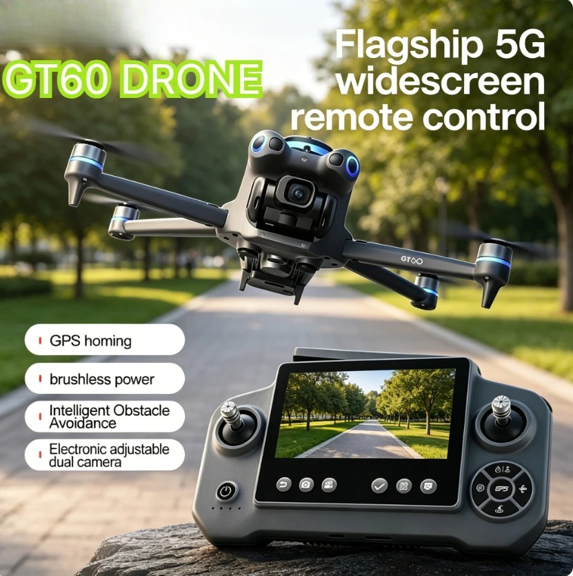Original GT60 GPS Foldable RC  - Fpv Brushless Rc Drone 4K recension och pris
