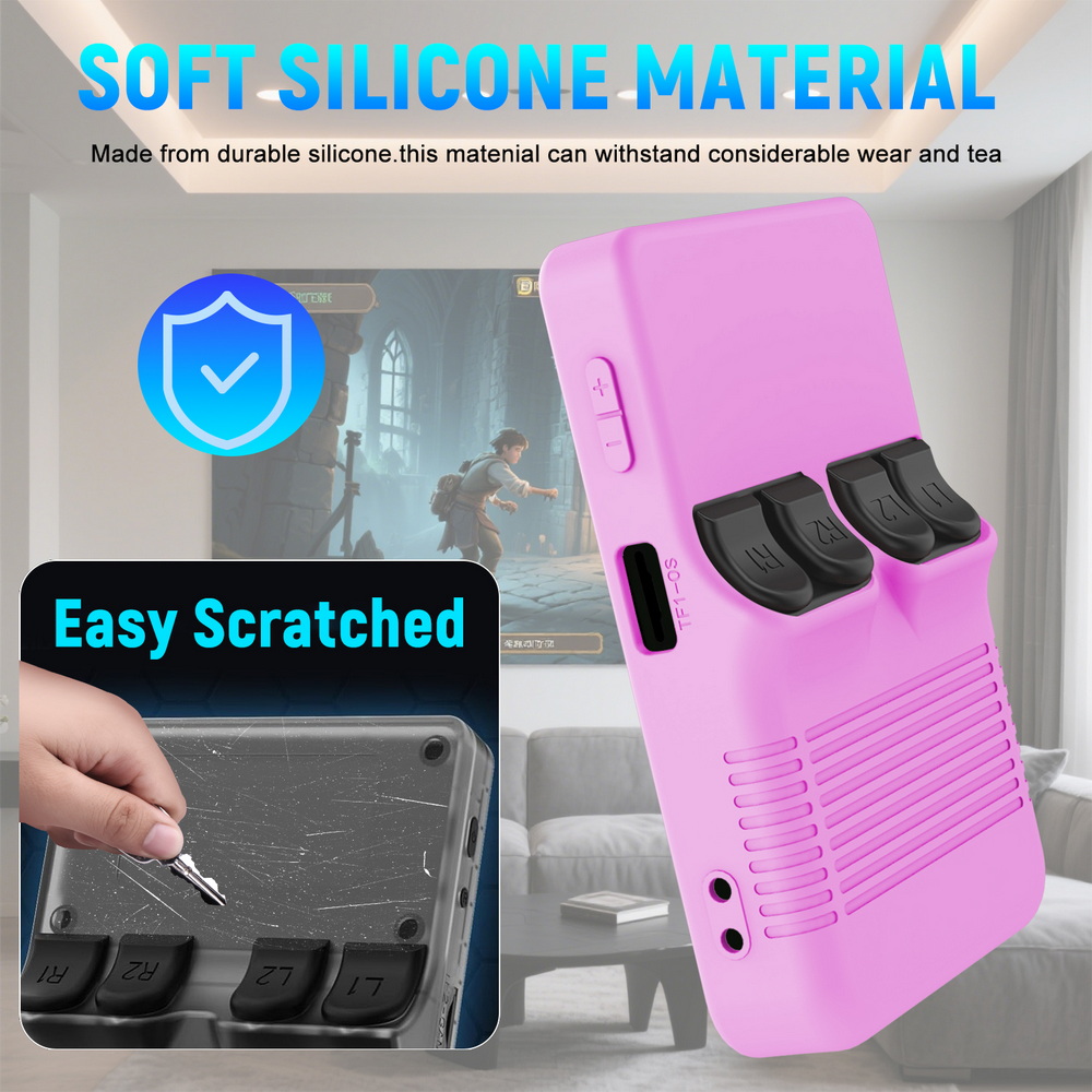 Silicone Protective Case for R - Retro Handheld Game Console R36S recension och pris
