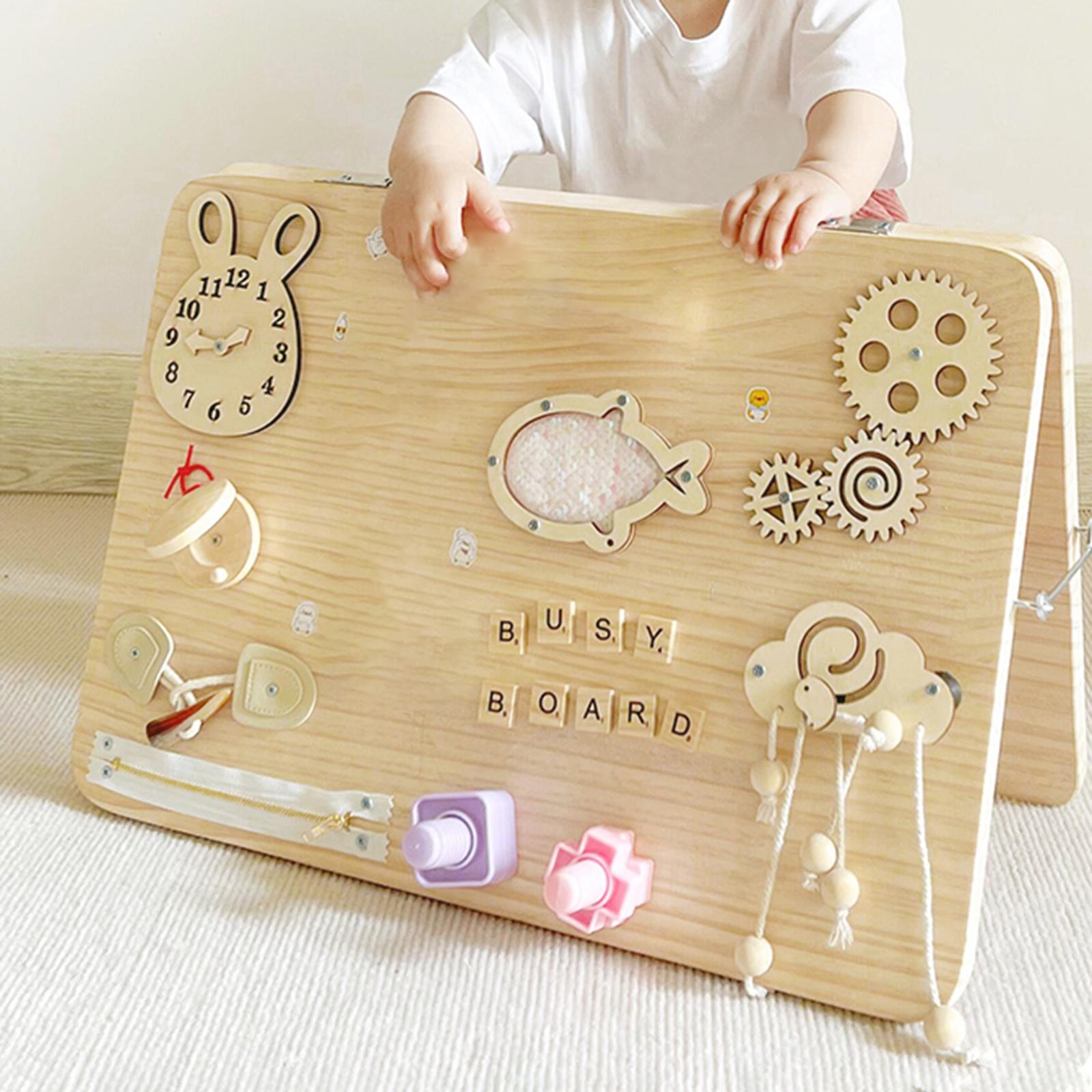 Wooden Montessori Busy Board P - Montessori Wooden Busy Board Toddler recension och pris