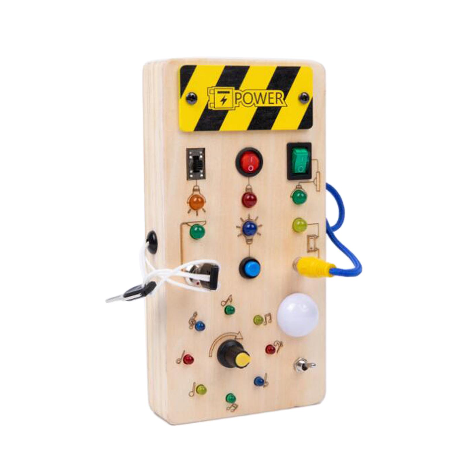LED Wooden Sensory Board Toddl - Montessori Wooden Busy Board Toddler recension och pris