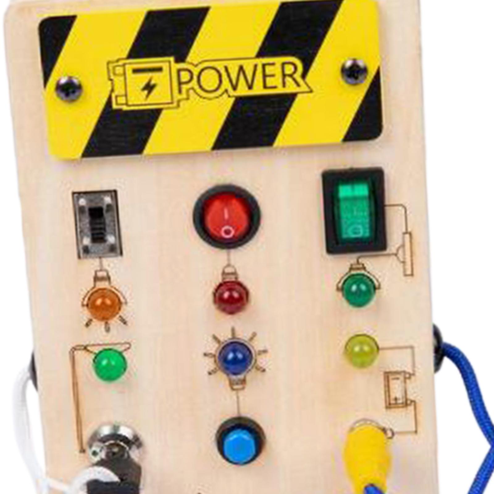 LED Wooden Sensory Board Toddl - Montessori Wooden Busy Board Toddler recension och pris