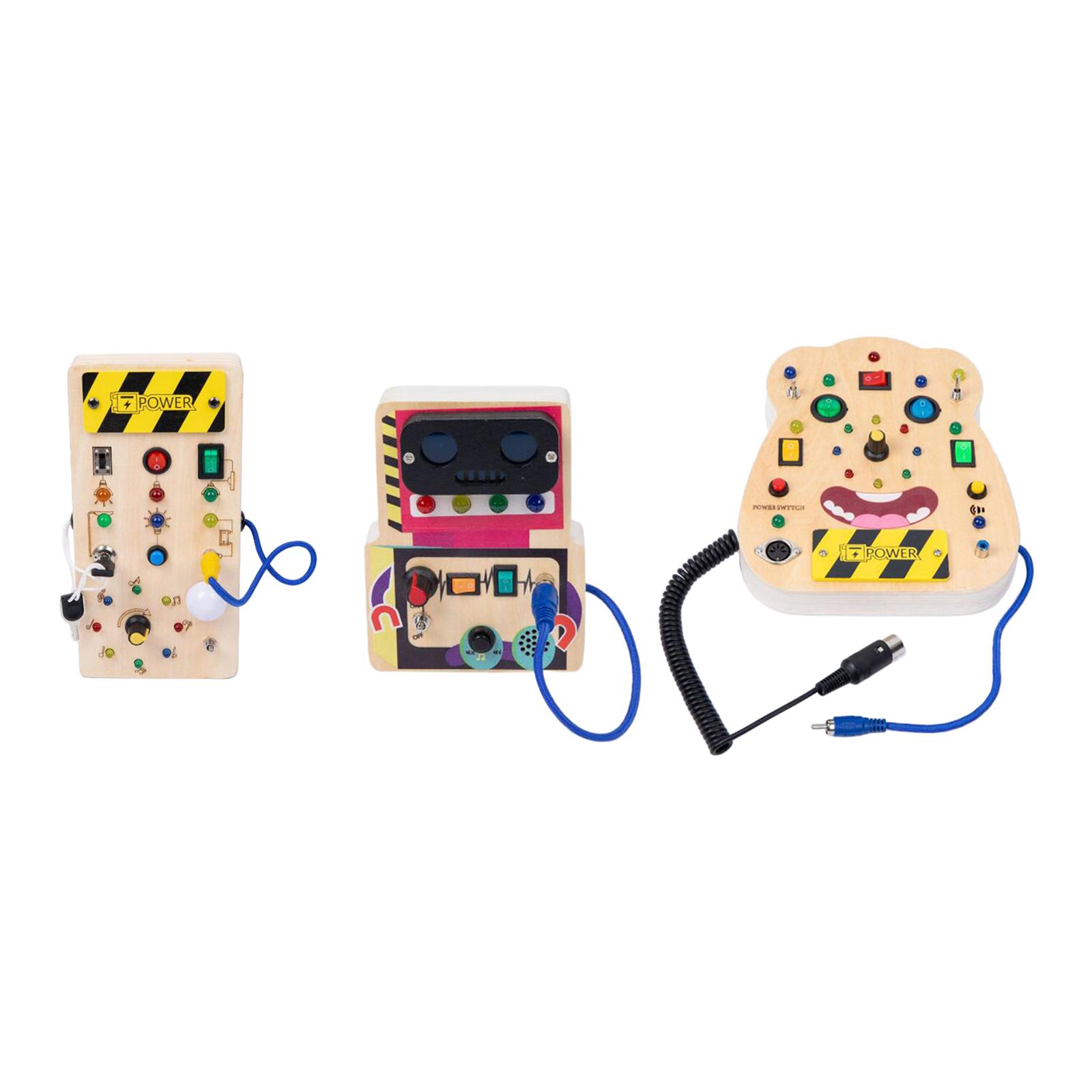 LED Wooden Sensory Board Toddl - Montessori Wooden Busy Board Toddler recension och pris