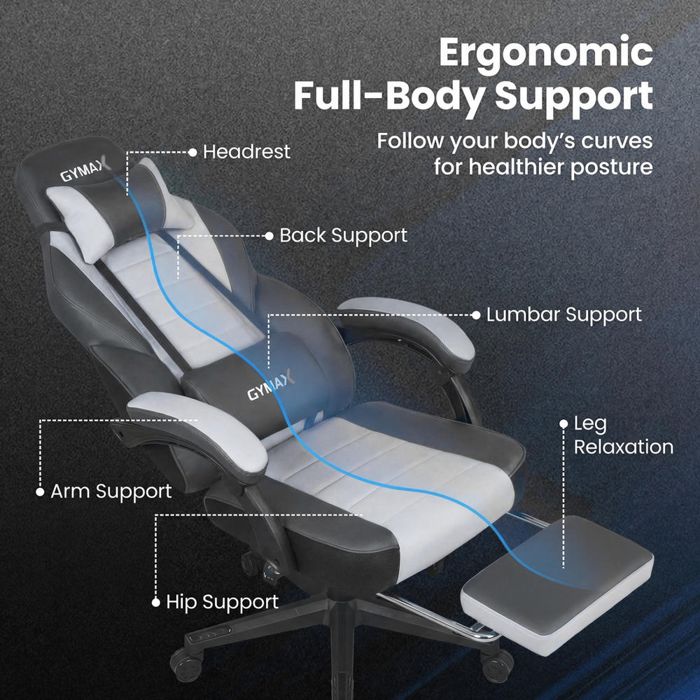Ergonomic Video Game Chair Wit - Video Games recension och pris