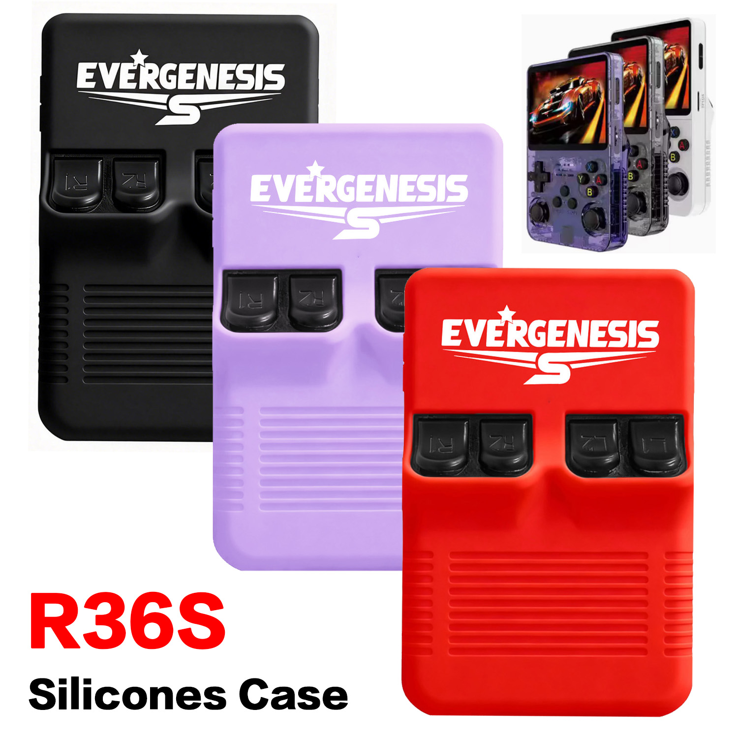 R36S Silicone Case Handheld Ga - Retro Handheld Game Console R36S recension och pris