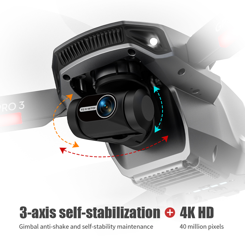 L106 Pro 3 Drone 5G WIFI FPV F - Fpv Brushless Rc Drone 4K recension och pris
