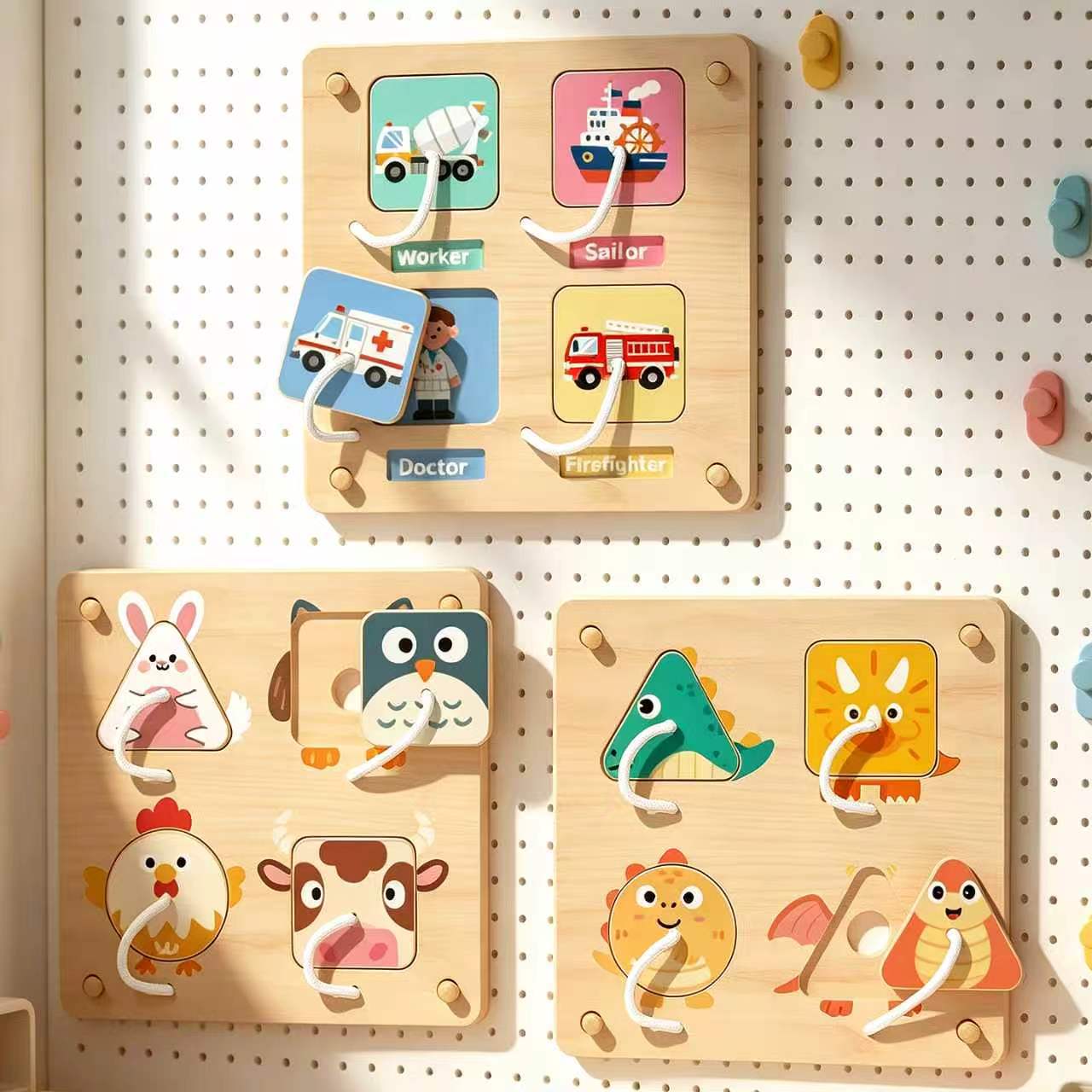 Montessori Wooden Busy Board D - Montessori Wooden Busy Board Toddler recension och pris
