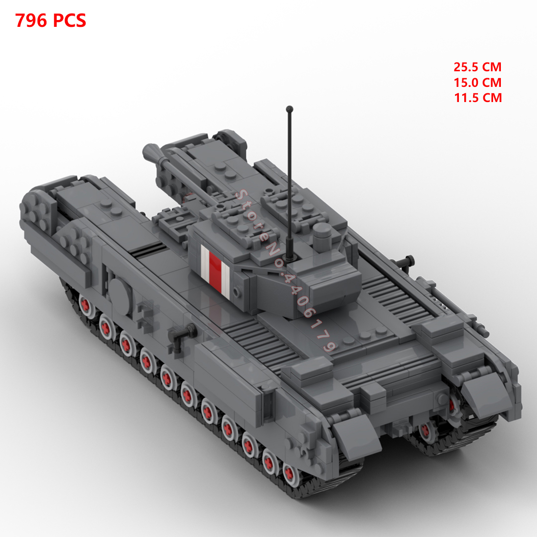 hot military WWII UK Army Chur - Lego Compatible Military Tank recension och pris