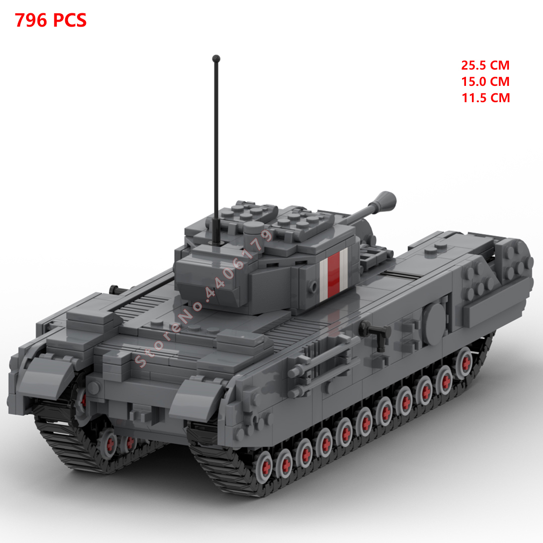 hot military WWII UK Army Chur - Lego Compatible Military Tank recension och pris