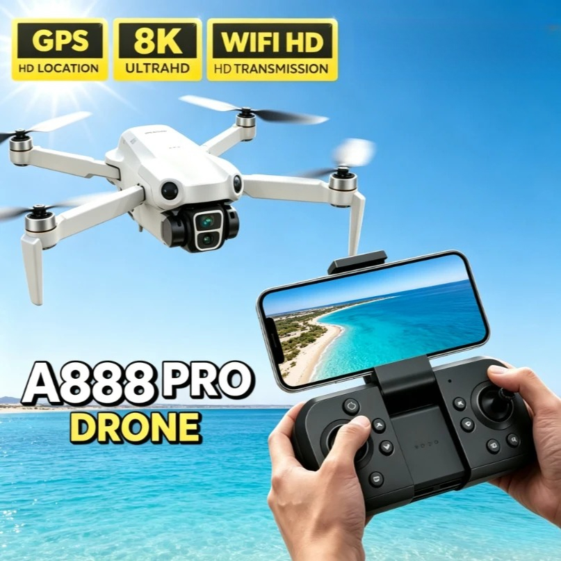 Original A888 GPS FPV Drone Fo - Fpv Brushless Rc Drone 4K recension och pris