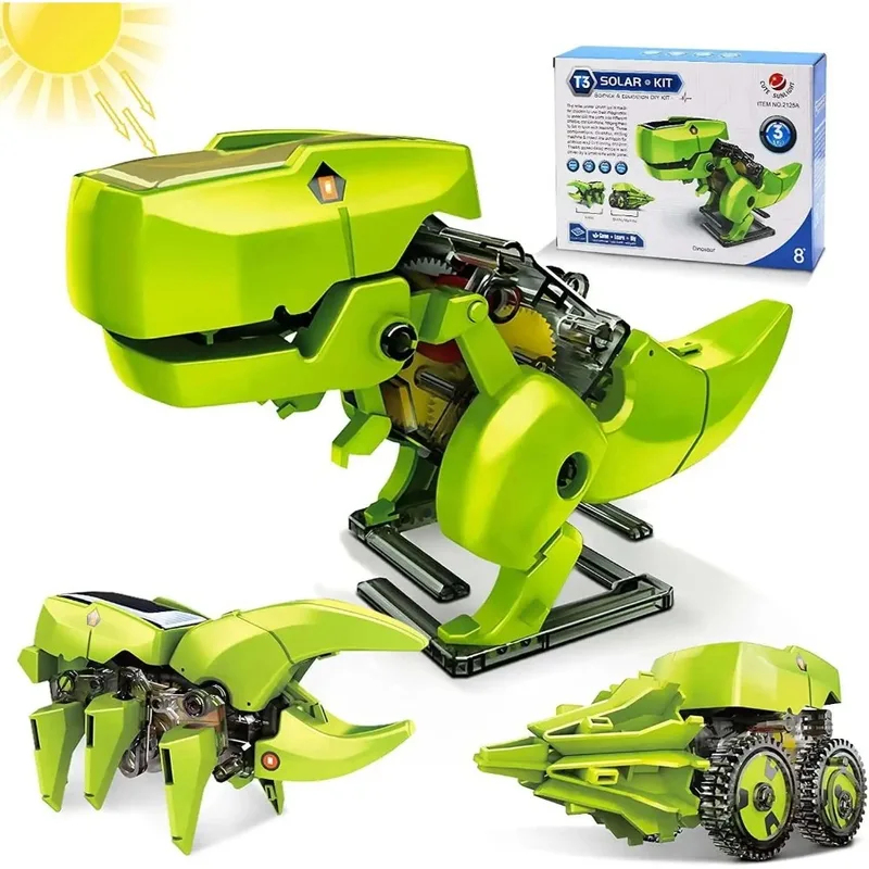 3-in-1 Solar Robot Kit, Dinosa - Stem Solar Robot Kit For Kids recension och pris
