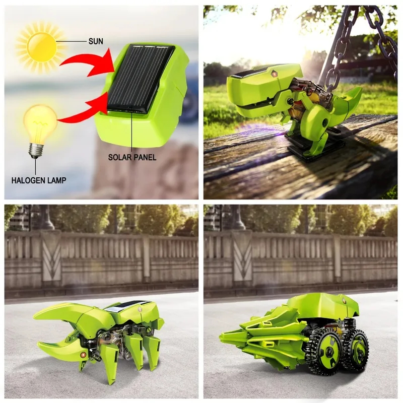 3-in-1 Solar Robot Kit, Dinosa - Stem Solar Robot Kit For Kids recension och pris
