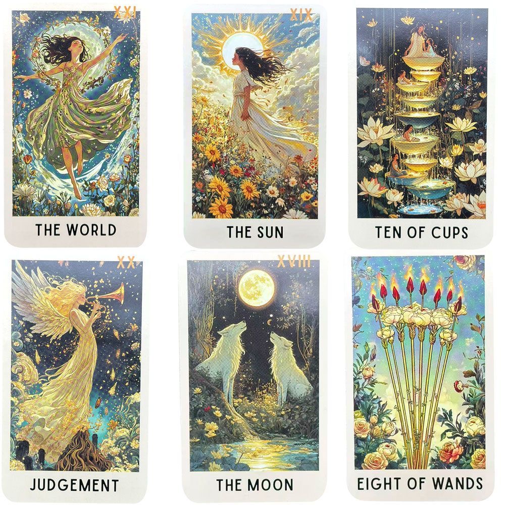 78 Enigmatic Bloom Tarot Cards - Tarot Cards Deck With Guidebook recension och pris