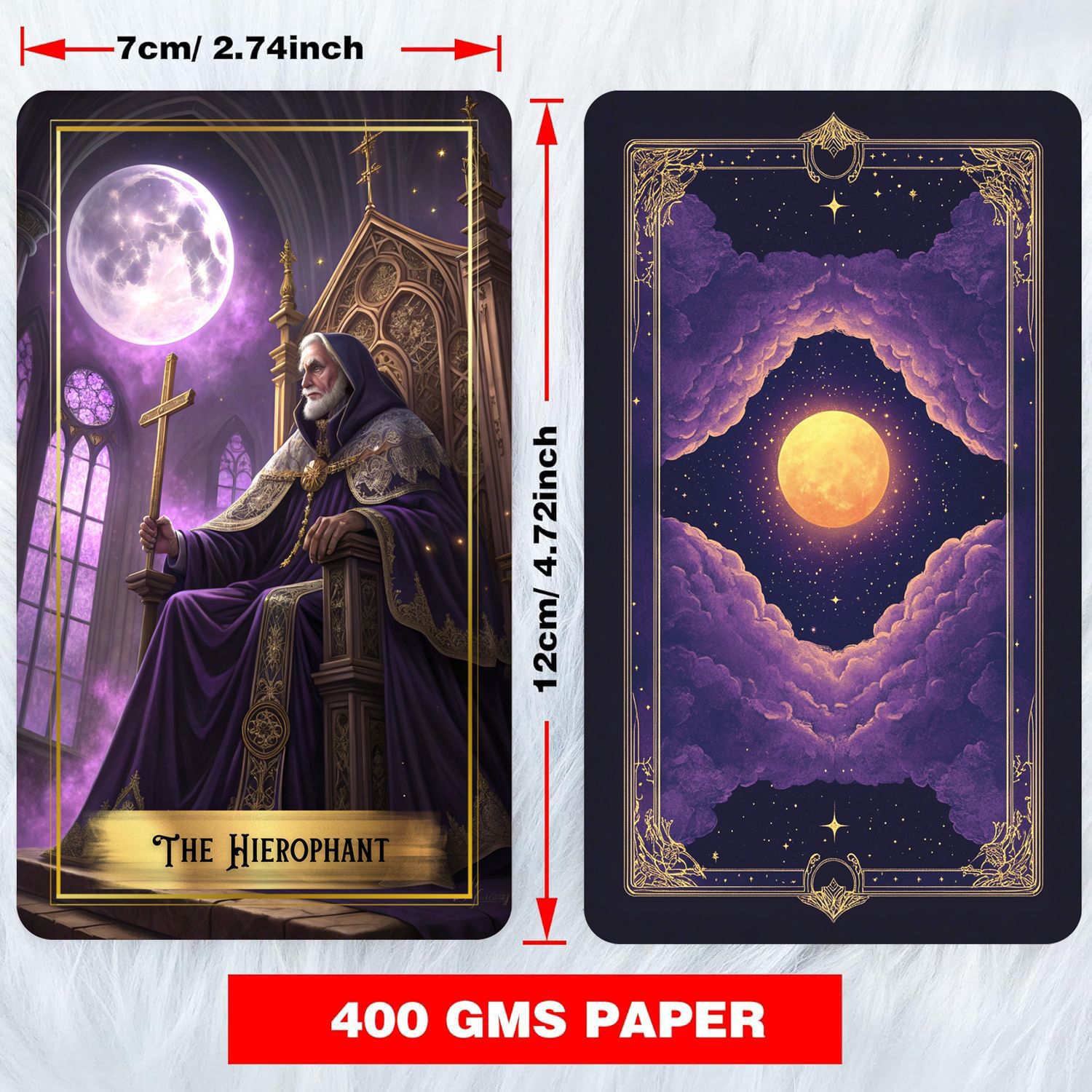 Purple Moon Tarot Cards Deck w - Tarot Cards Deck With Guidebook recension och pris