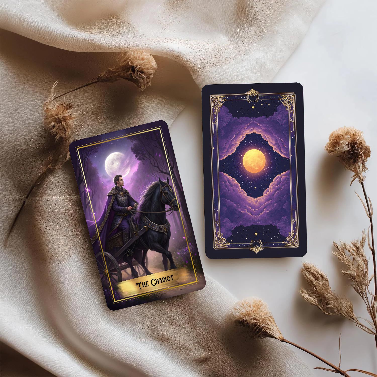 Purple Moon Tarot Cards Deck w - Tarot Cards Deck With Guidebook recension och pris