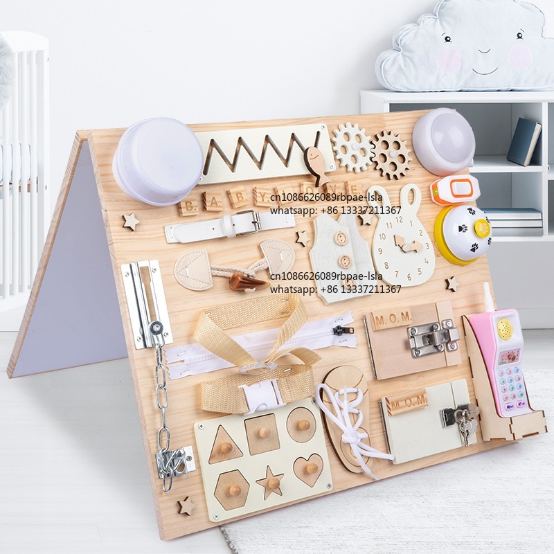 Montessori Busy Board Wooden S - Montessori Wooden Busy Board Toddler recension och pris