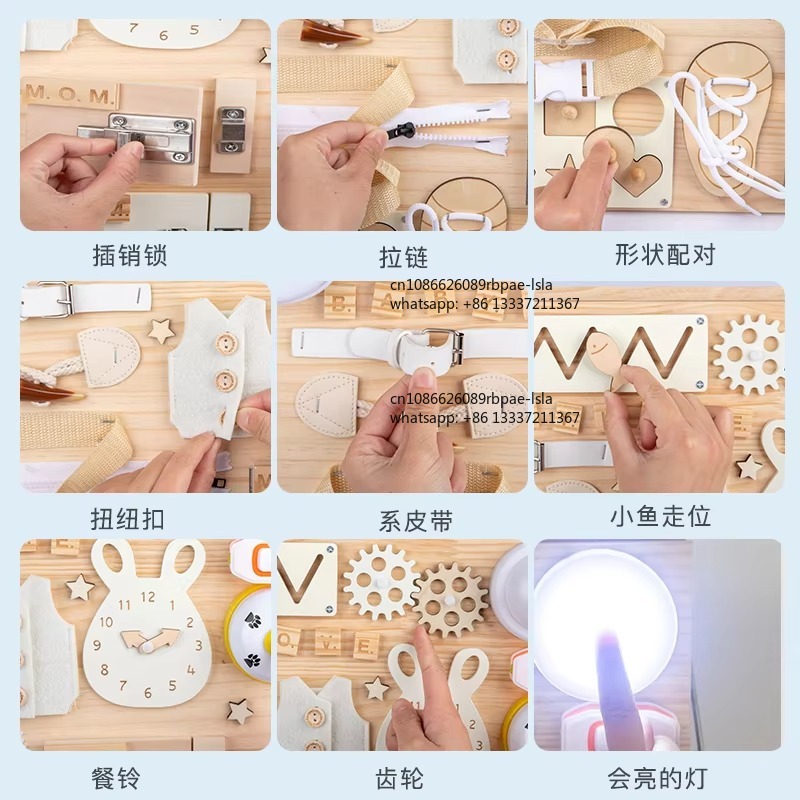 Montessori Busy Board Wooden S - Montessori Wooden Busy Board Toddler recension och pris