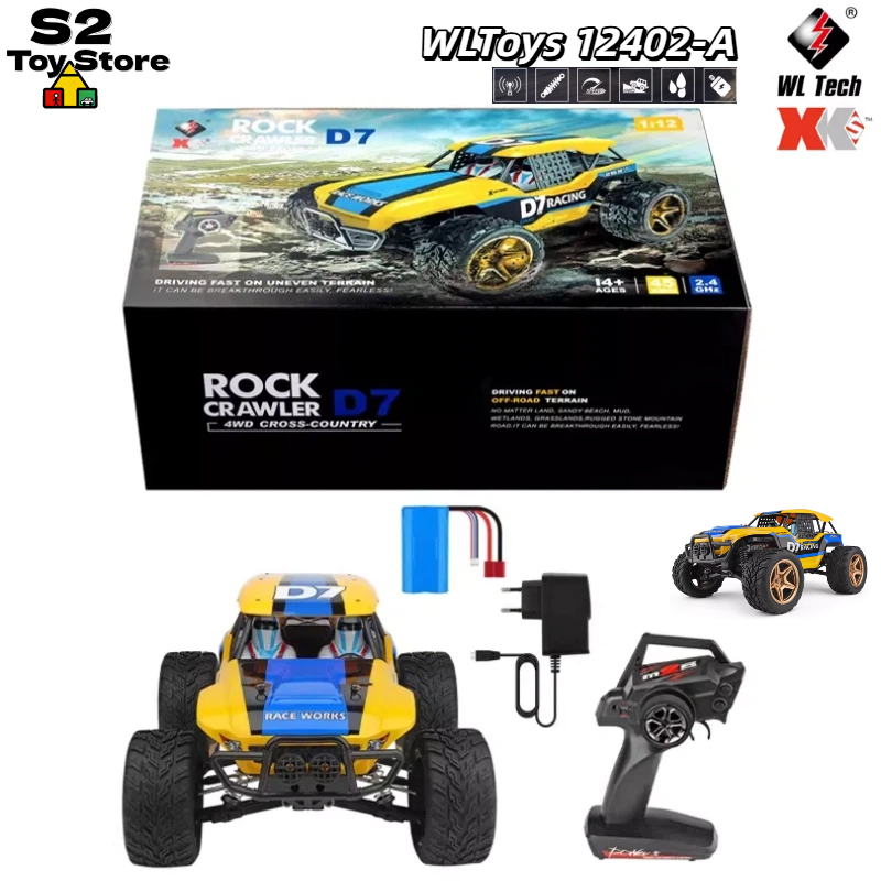 Wltoys 12402-A D7 Rock Crawler - Rc Drift Car 1 24 Scale 4Wd recension och pris