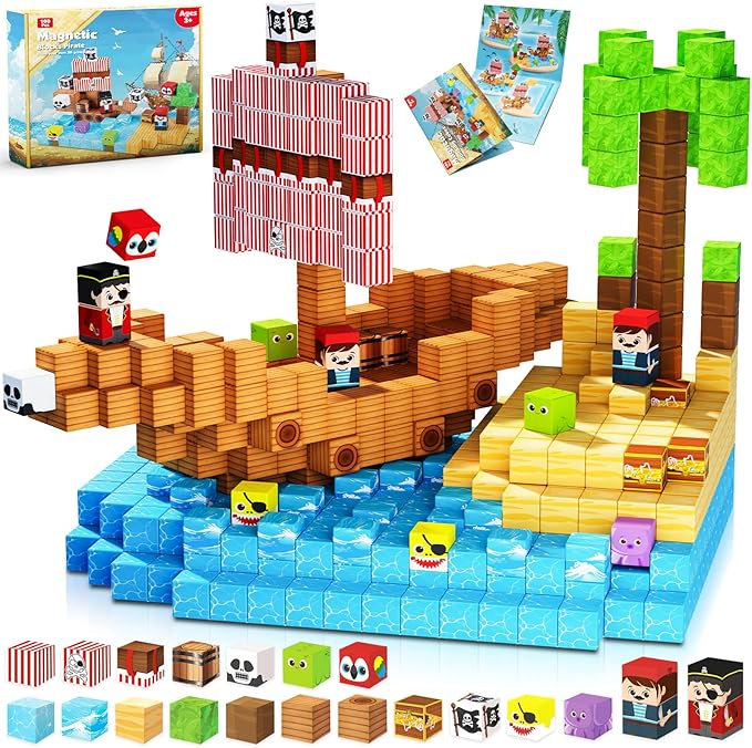 Magnetic Blocks - 100Pcs Build - Magnetic Building Tiles Set 100Pcs recension och pris