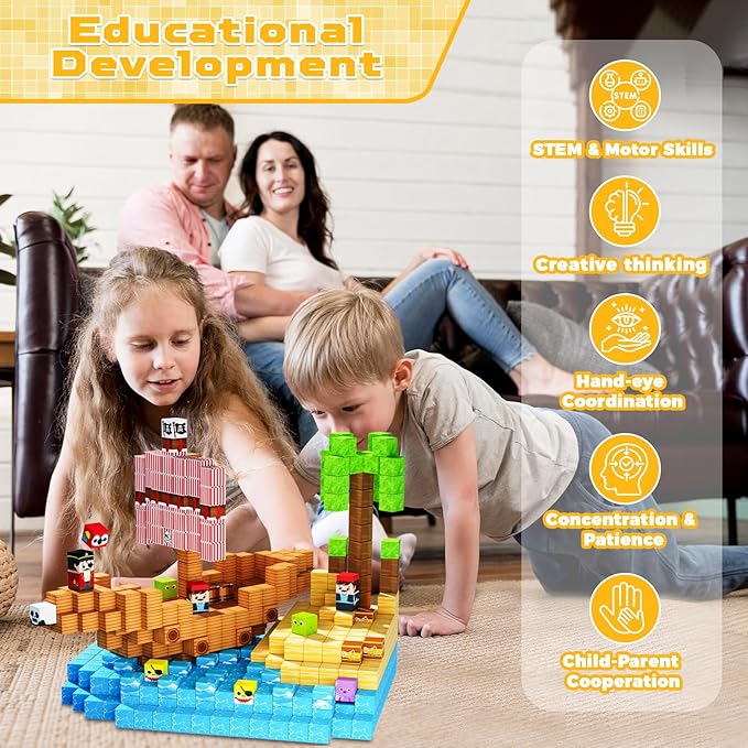 Magnetic Blocks - 100Pcs Build - Magnetic Building Tiles Set 100Pcs recension och pris